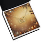 Christmas Background 062 - 18K Yellow Gold Finish Interlocking Hearts Necklace