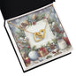 Christmas Background 079 - 18K Yellow Gold Finish Interlocking Hearts Necklace