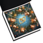 Christmas Background 107 - 18K Yellow Gold Finish Interlocking Hearts Necklace