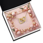 Christmas Background 038 - 18K Yellow Gold Finish Interlocking Hearts Necklace