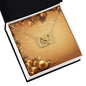 Christmas Background 053 - 18K Yellow Gold Finish Interlocking Hearts Necklace