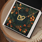 Christmas Background 123 - 18K Yellow Gold Finish Interlocking Hearts Necklace