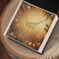 Christmas Background 062 - 18K Yellow Gold Finish Interlocking Hearts Necklace