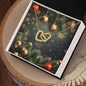 Christmas Background 117 - 18K Yellow Gold Finish Interlocking Hearts Necklace