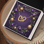 Christmas Background 023 - 18K Yellow Gold Finish Interlocking Hearts Necklace