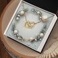 Christmas Background 049 - 18K Yellow Gold Finish Interlocking Hearts Necklace