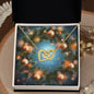Christmas Background 107 - 18K Yellow Gold Finish Interlocking Hearts Necklace