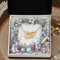 Christmas Background 074 - 18K Yellow Gold Finish Interlocking Hearts Necklace