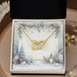 Christmas Background 084 - 18K Yellow Gold Finish Interlocking Hearts Necklace
