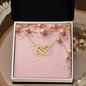 Christmas Background 040 - 18K Yellow Gold Finish Interlocking Hearts Necklace