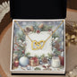 Christmas Background 079 - 18K Yellow Gold Finish Interlocking Hearts Necklace