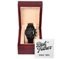 Best Father Since 1985 - Black Chronograph Watch