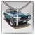 Muscle Car 05 - Stainless Steel Cuban Link Chain Cross Necklace