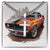 Muscle Car 08 - Stainless Steel Cuban Link Chain Cross Necklace