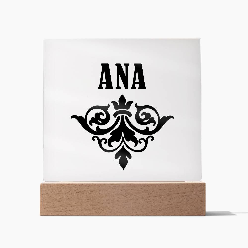 Ana v01 - Square Acrylic Plaque