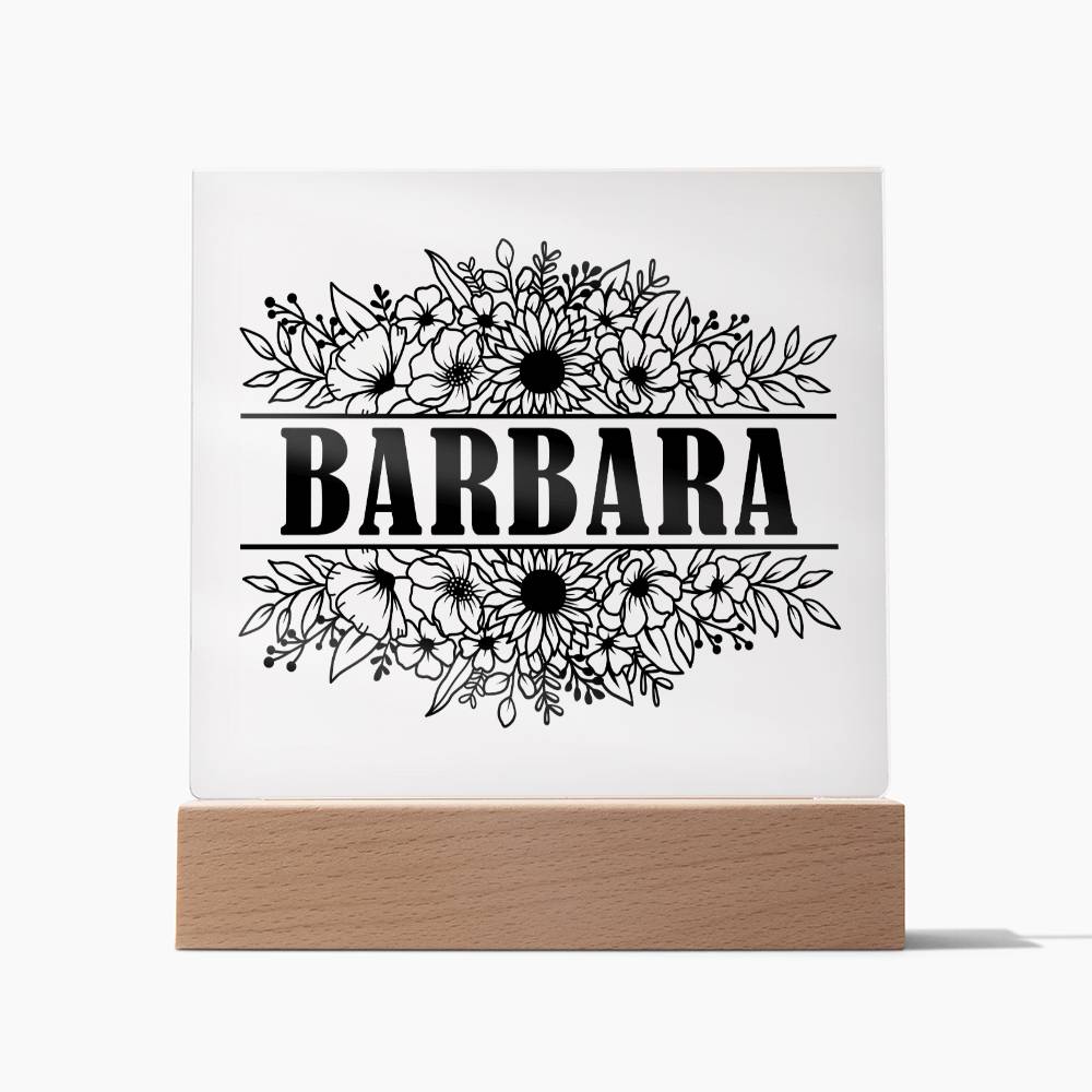 Barbara v2 - Square Acrylic Plaque