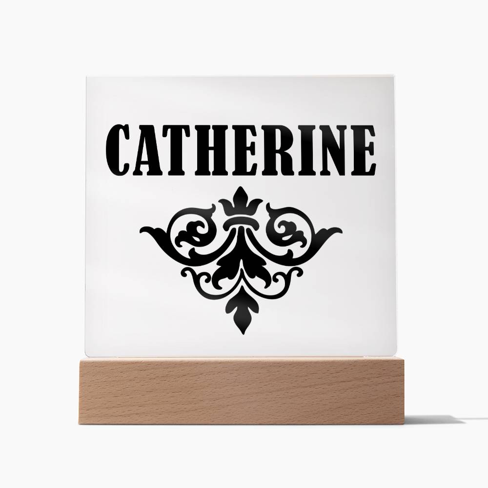 Catherine v01 - Square Acrylic Plaque