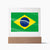 Brazilian Flag - Square Acrylic Plaque