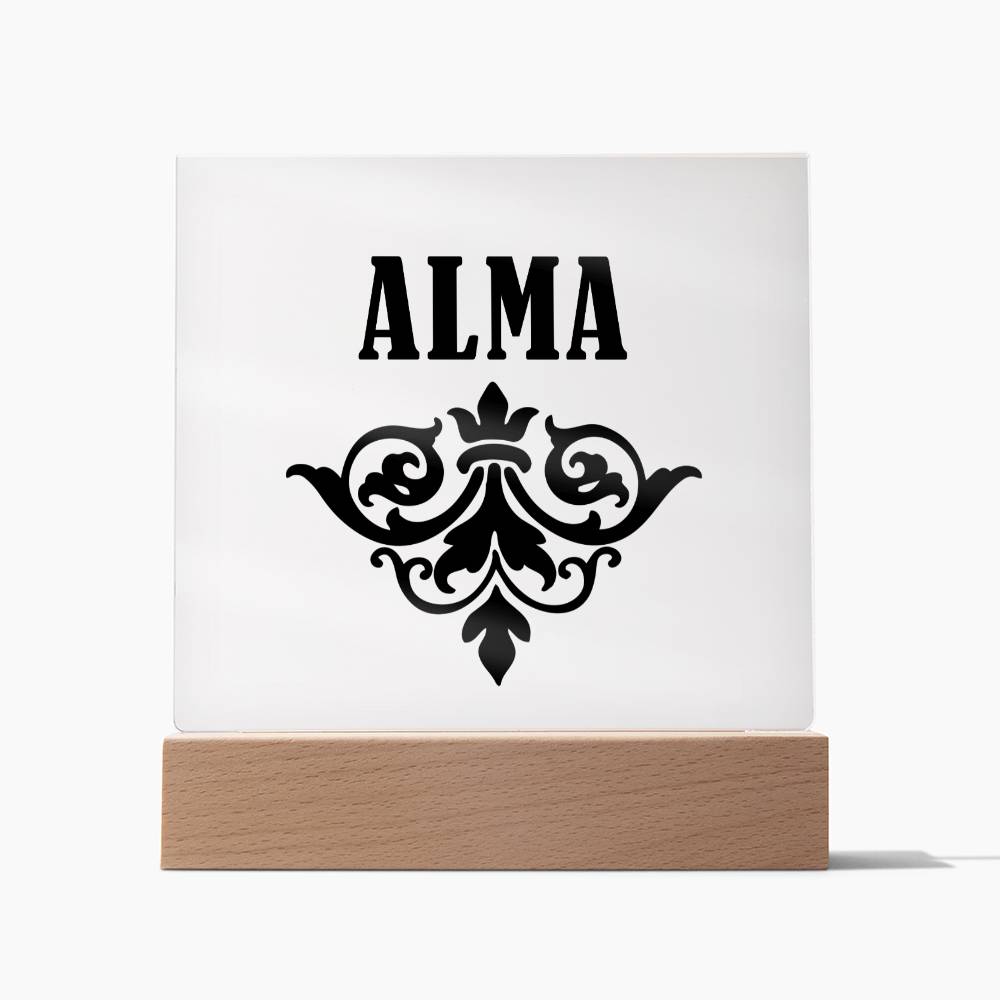 Alma v01 - Square Acrylic Plaque