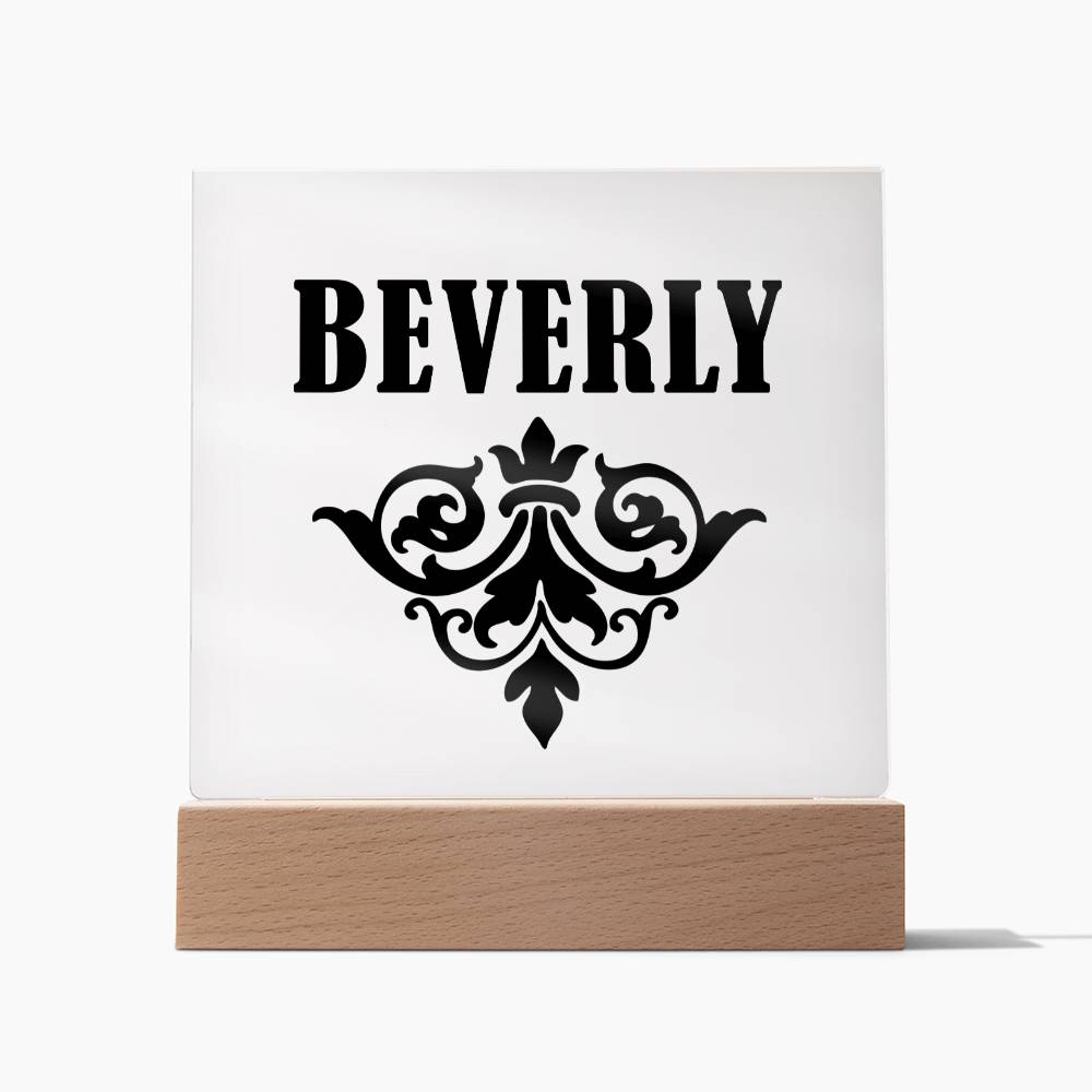 Beverly v01 - Square Acrylic Plaque