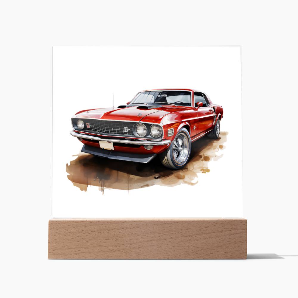 Muscle Car 07 - Square Acrylic Plaque