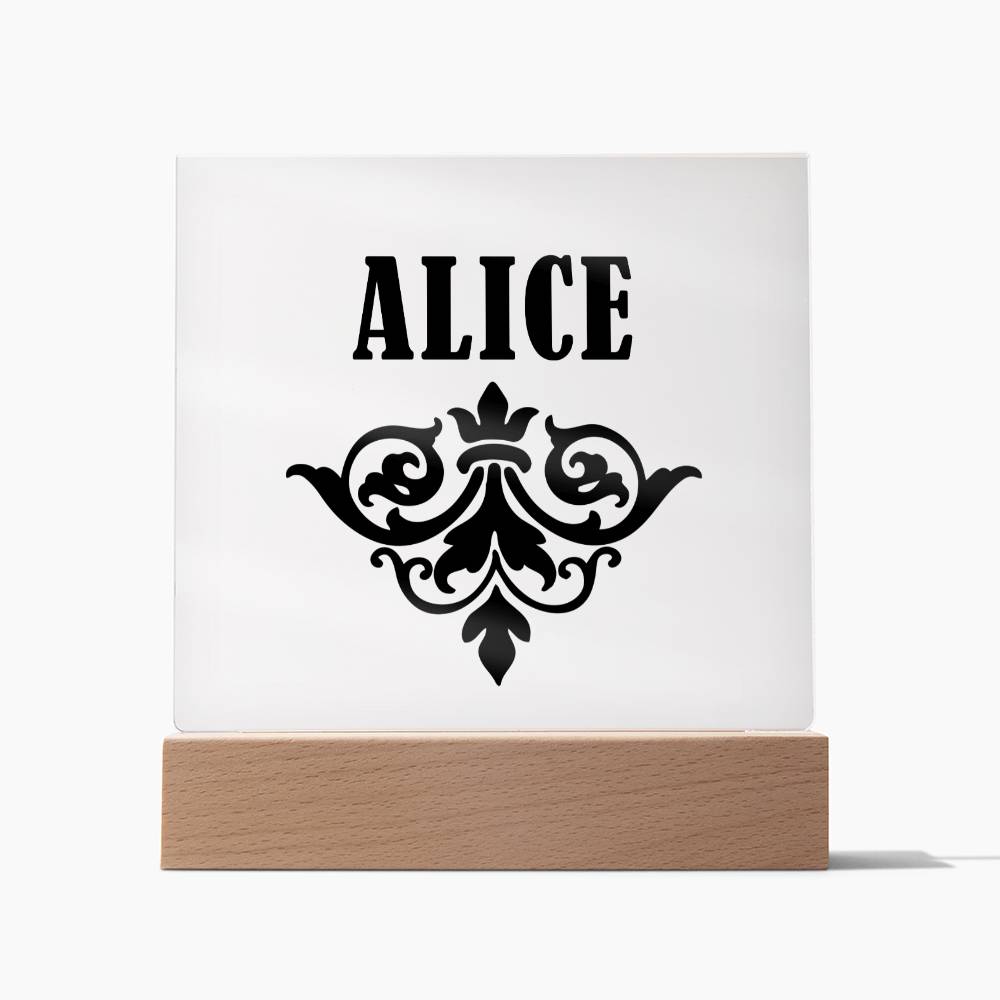 Alice v01 - Square Acrylic Plaque