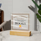 World's Greatest Collector Of Books - Square Acrylic Plaque