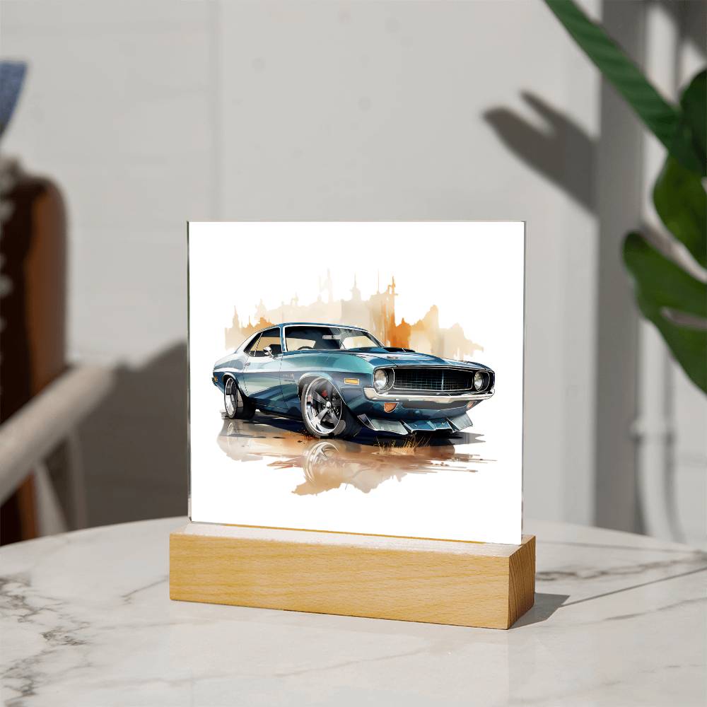 Muscle Car 03 - Square Acrylic Plaque