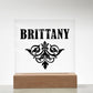 Brittany v01 - Square Acrylic Plaque