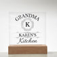 Grandma Karen's Kitchen - Square Acrylic Plaque