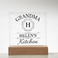 Grandma Helen's Kitchen - Square Acrylic Plaque