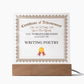 World's Greatest Expert In Writing Poetry - Square Acrylic Plaque