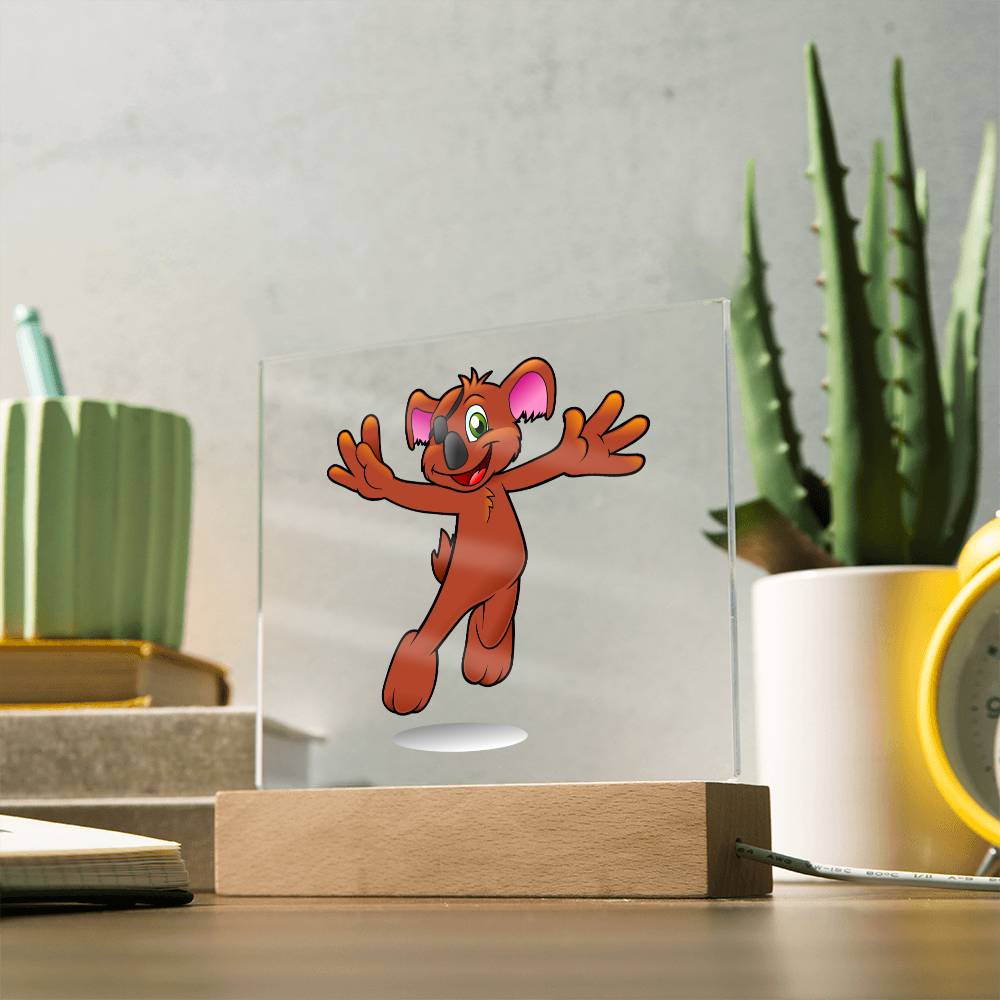 Koala - LED Night Light Square Acrylic Plaque