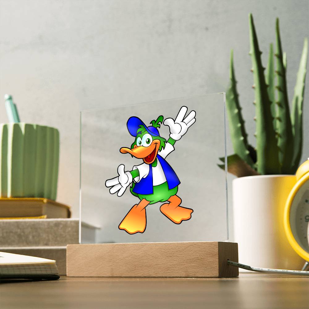 Duck - LED Night Light Square Acrylic Plaque
