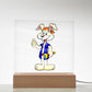 Rabbit - LED Night Light Square Acrylic Plaque