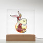 Happy Donkey - LED Night Light Square Acrylic Plaque
