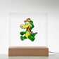 Crocodile - LED Night Light Square Acrylic Plaque