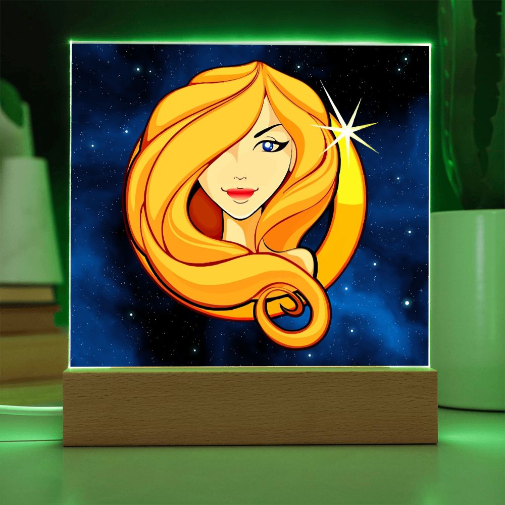 Zodiac Sign Virgo - Square Acrylic Plaque