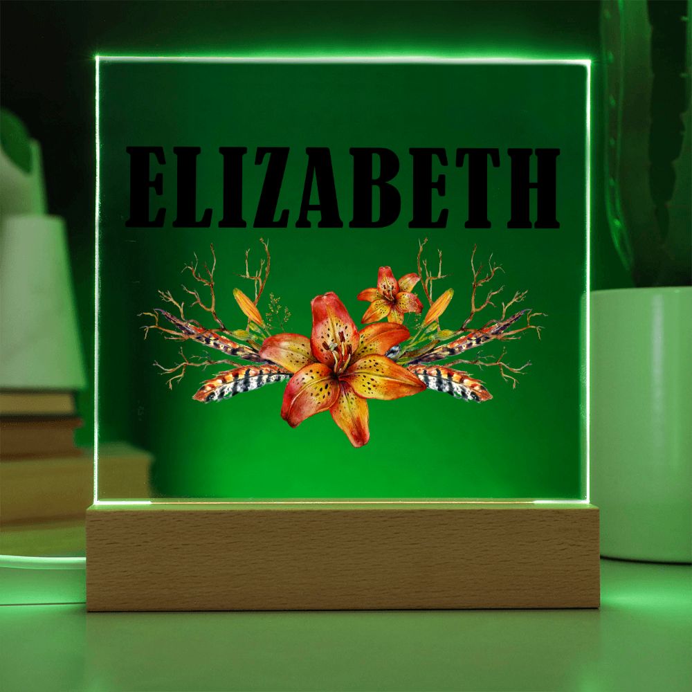 Elizabeth v3 - Square Acrylic Plaque