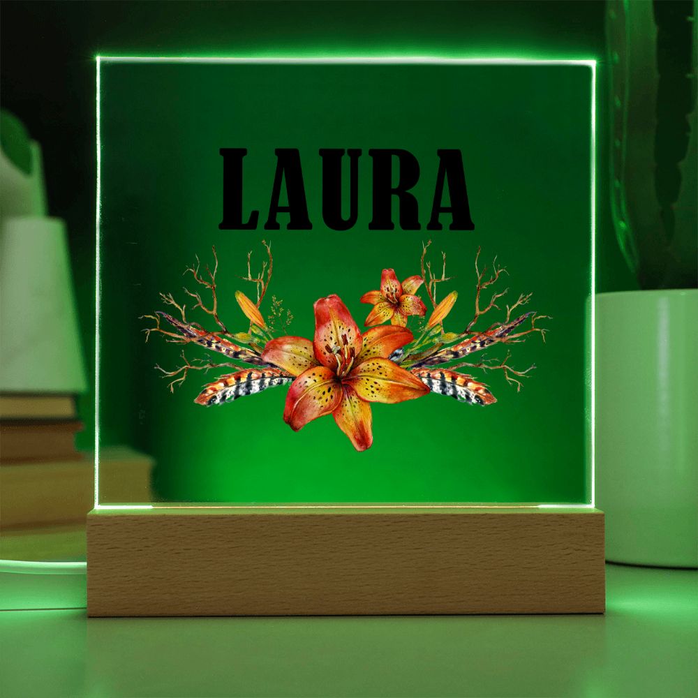 Laura v3 - Square Acrylic Plaque