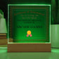 World's Greatest Expert In Arcade Games - Square Acrylic Plaque