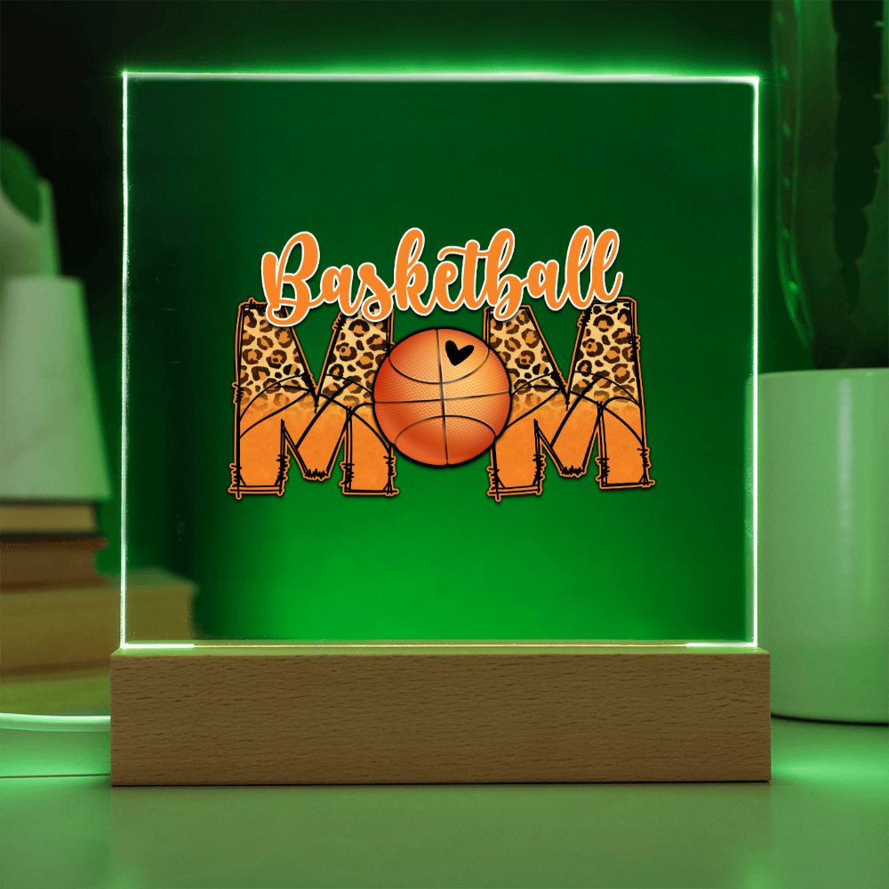 Basketball Mom - Square Acrylic Plaque