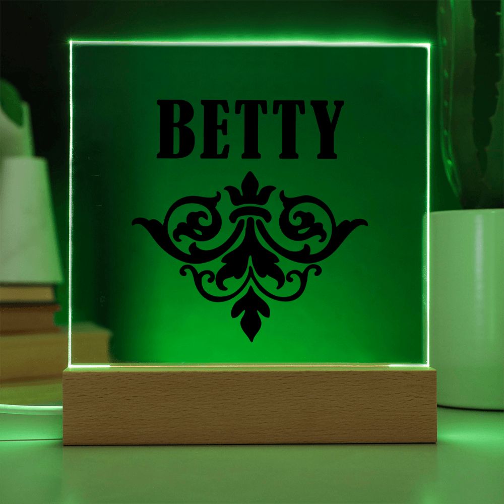 Betty v01 - Square Acrylic Plaque