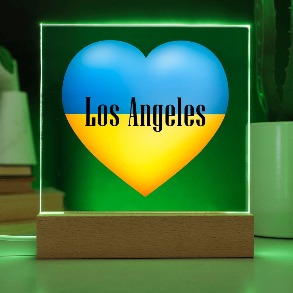 Ukrainian In Los Angeles - Square Acrylic Plaque