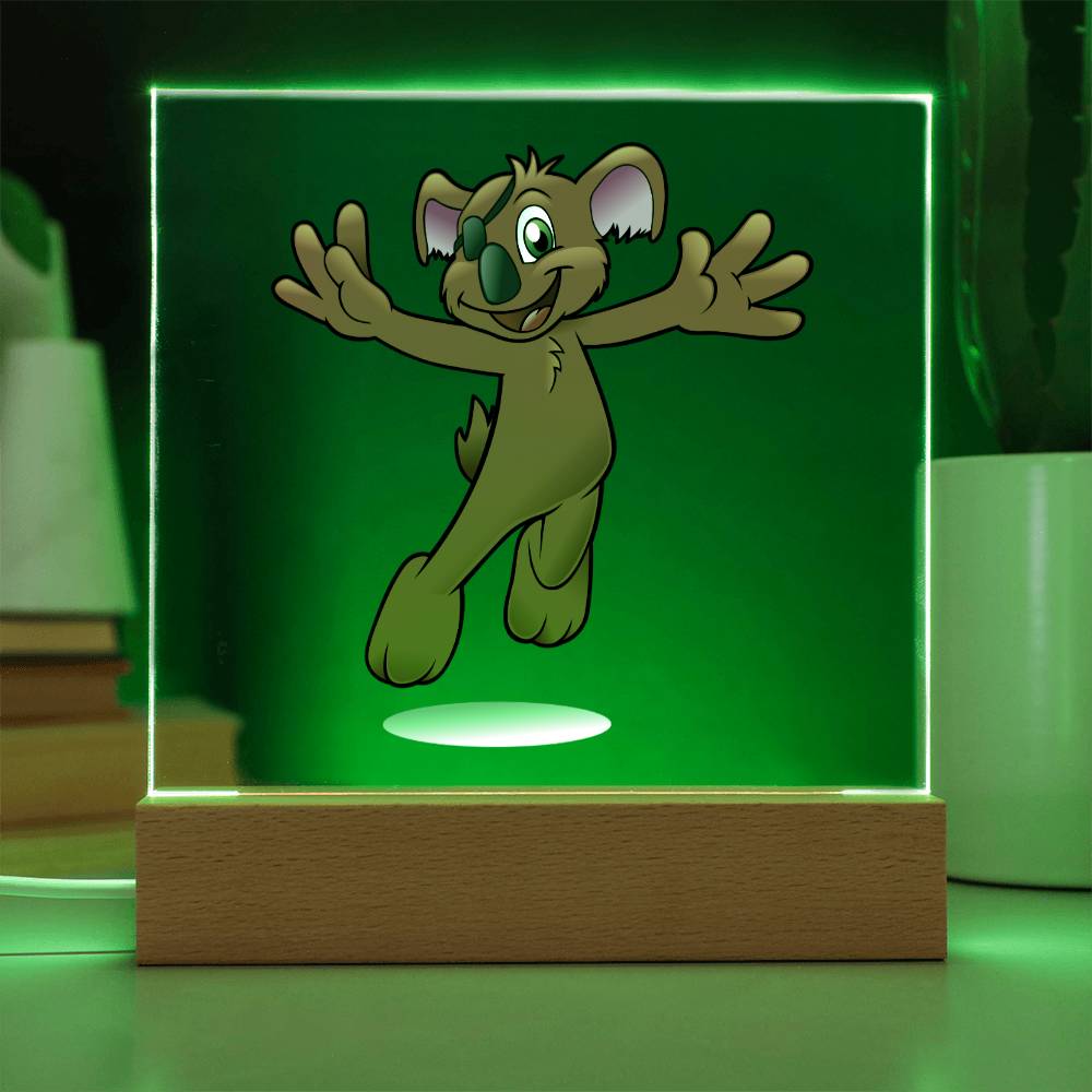 Koala - LED Night Light Square Acrylic Plaque