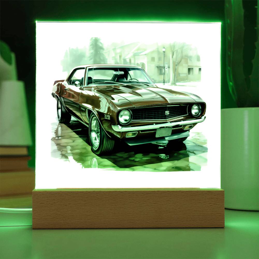 Muscle Car 04 - Square Acrylic Plaque