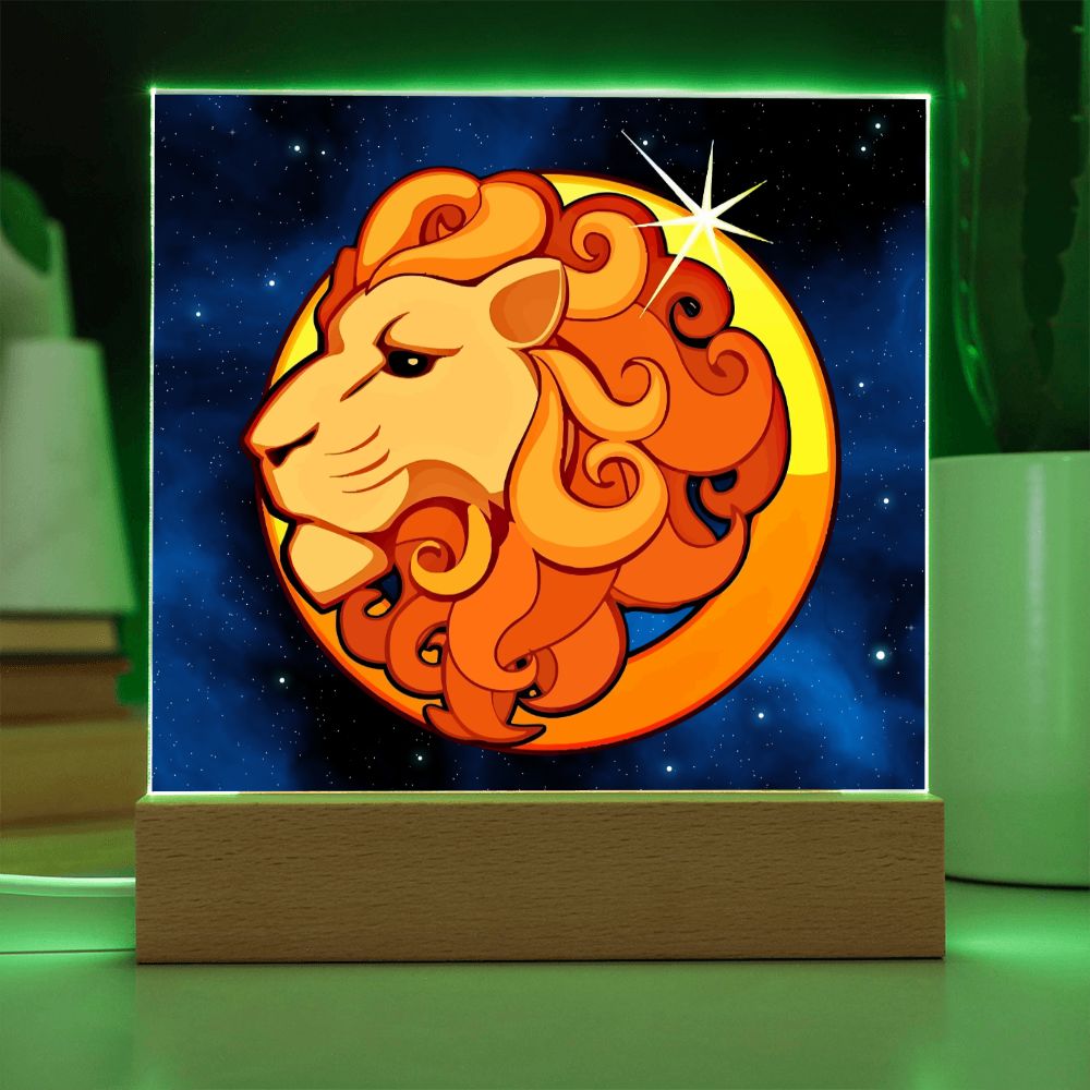 Zodiac Sign Leo - Square Acrylic Plaque