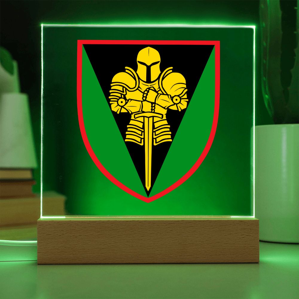 17th Tank Brigade (Ukraine) - Square Acrylic Plaque