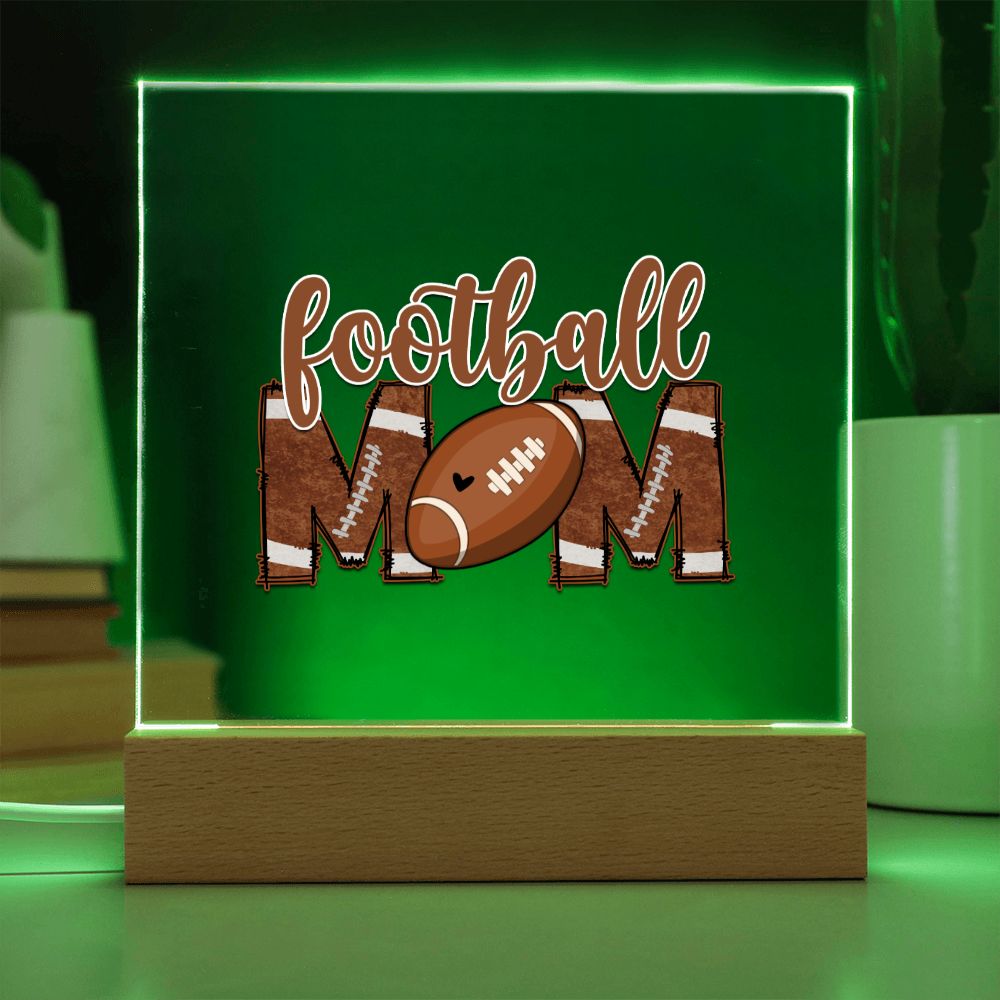 Football Mom - Square Acrylic Plaque