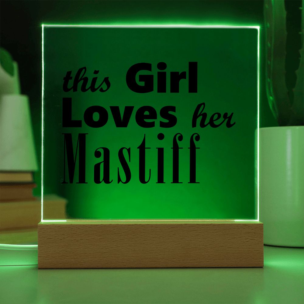Mastiff - Square Acrylic Plaque